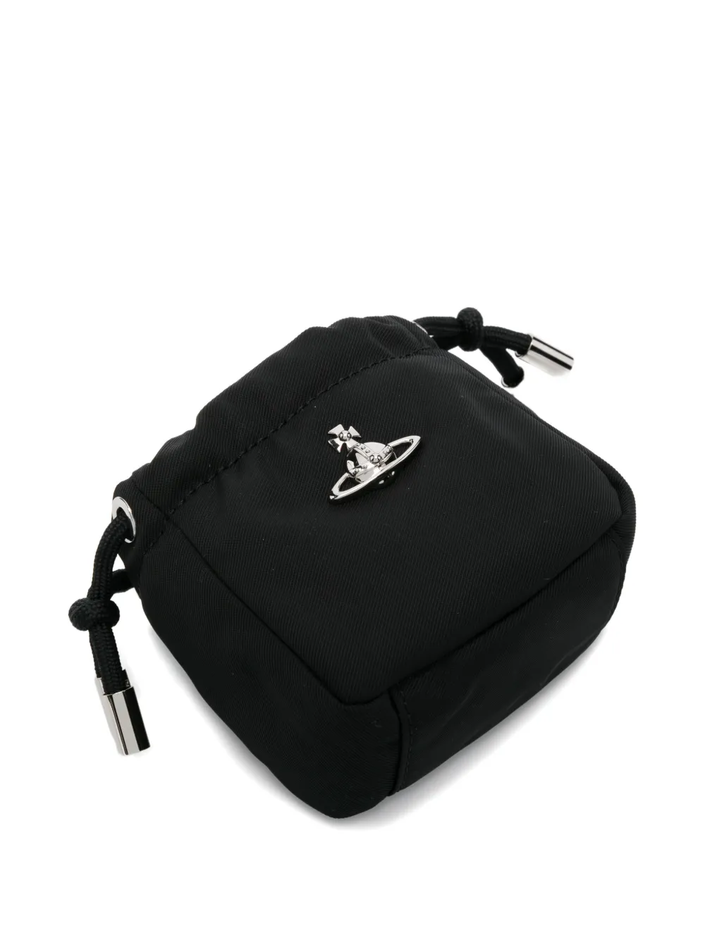 Vivienne Westwood Hilary mini-tas met trekkoord en Orb-detail Zwart
