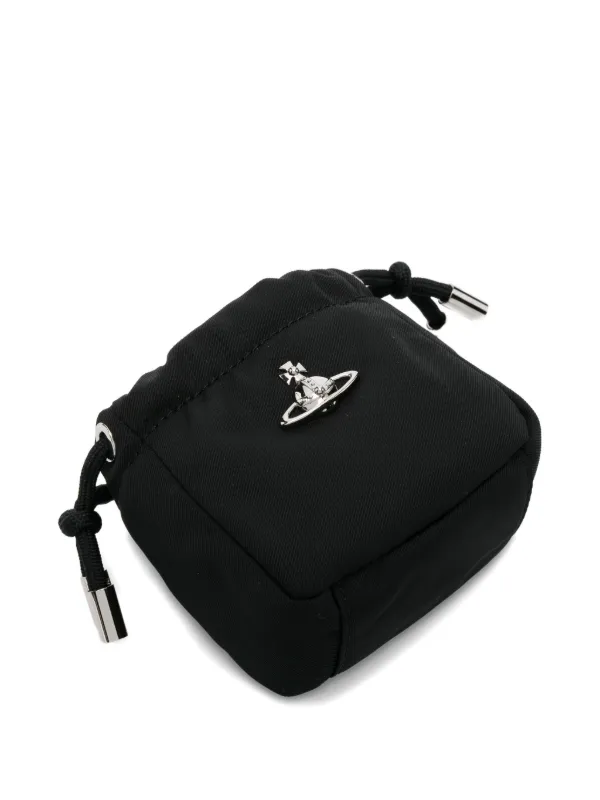 Vivienne Westwood ミニポーチ Vivienne Westwood Nano Hilary Orb-detail Drawstring Mini Bag