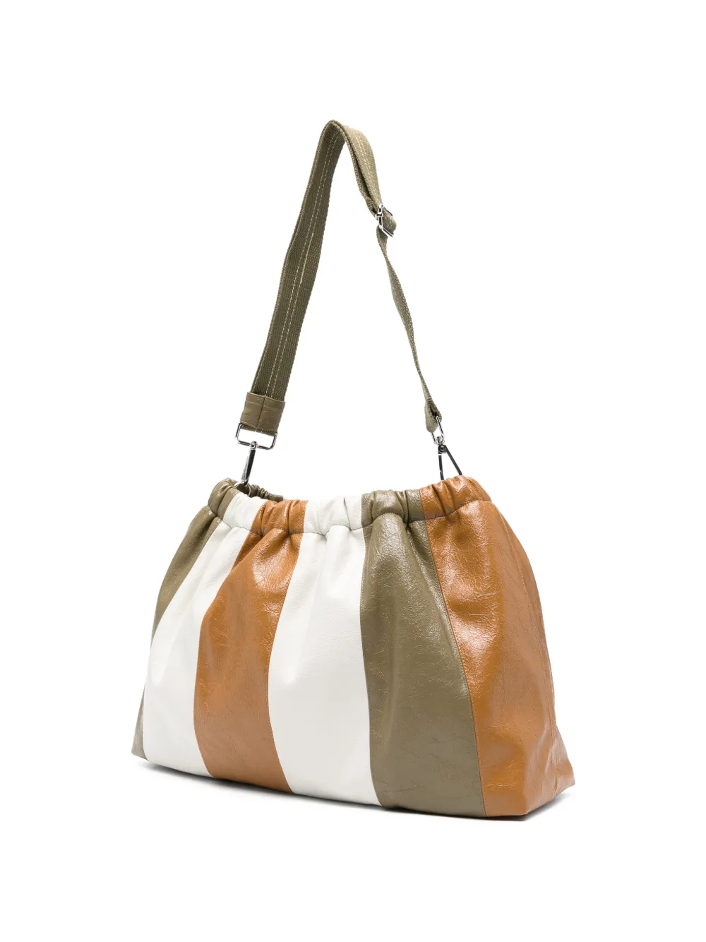  Bellerose Hobby Striped Clutch Bag - Brown 