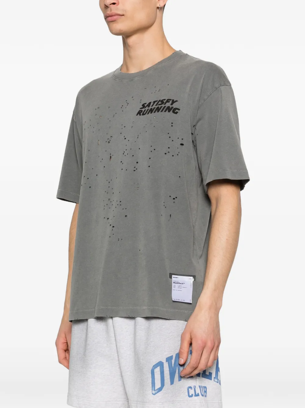 Satisfy T-shirt met ronde hals Grijs