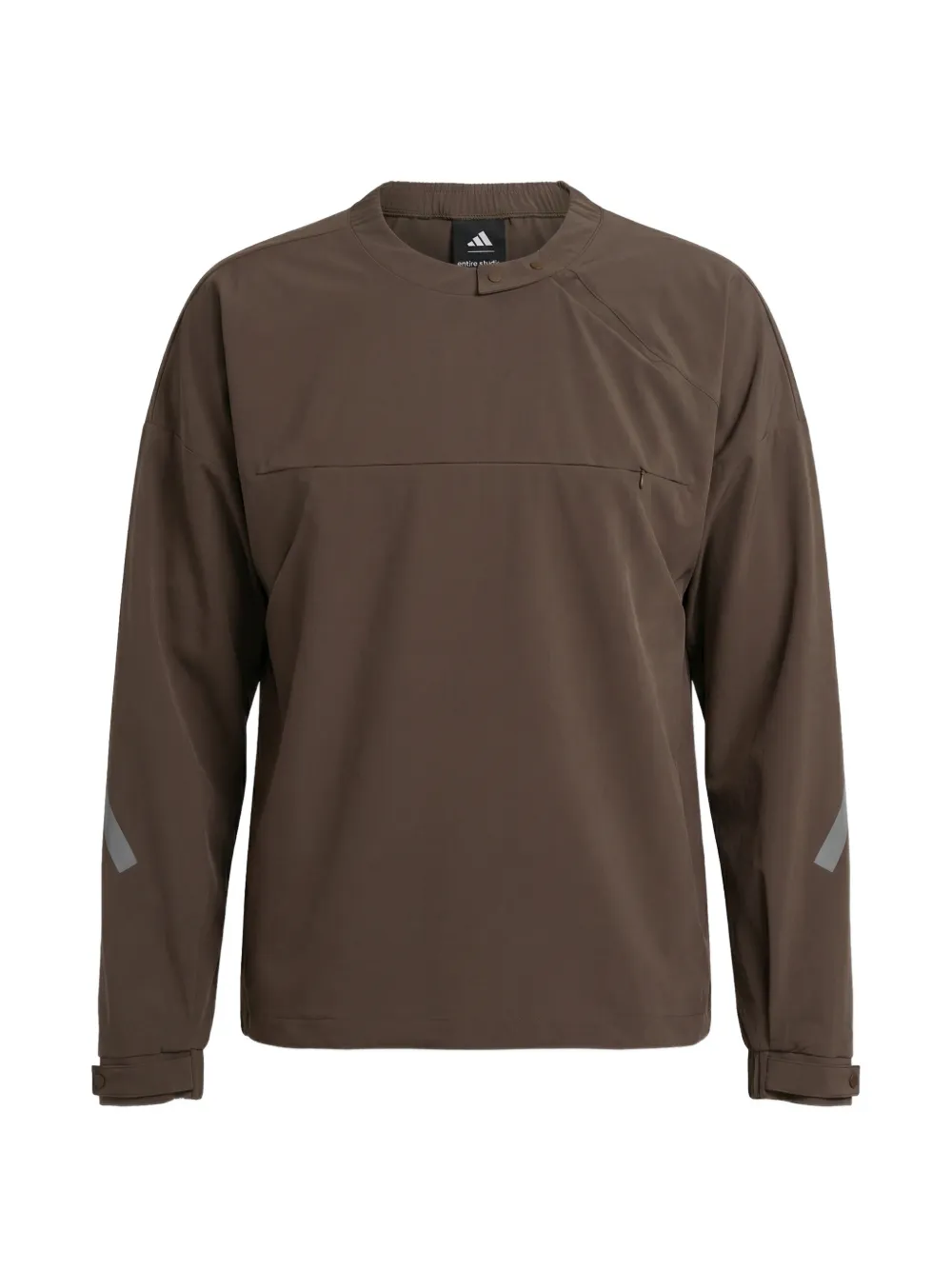adidas x Entire Studios Z.N.E. Sweatshirt mit Knöpfen - Braun