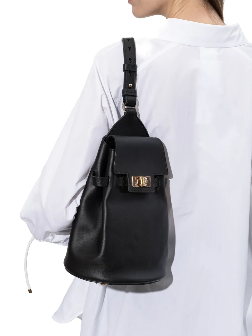Max Mara Margaux rugzak Zwart