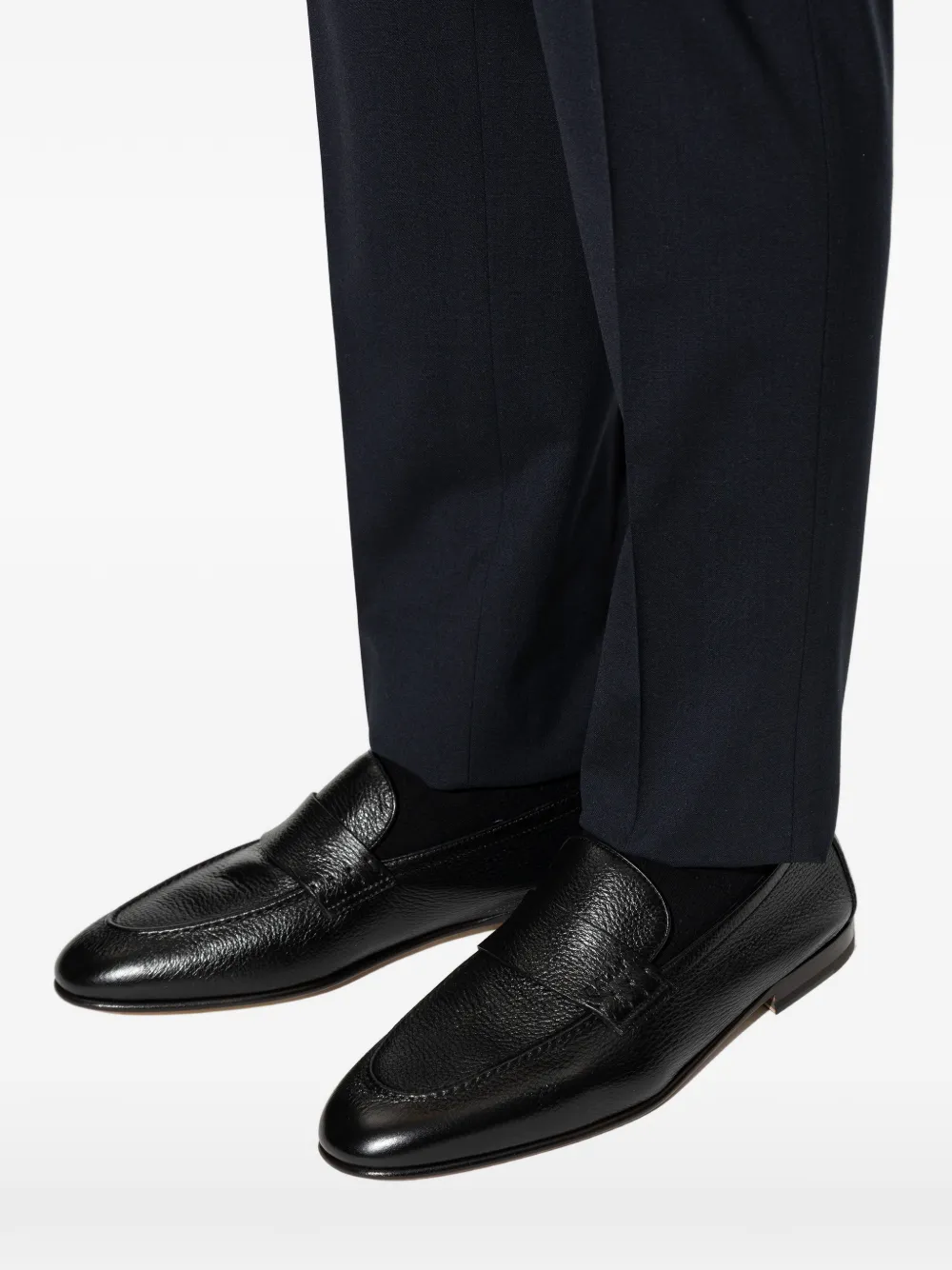 Bally Leren penny loafers Zwart