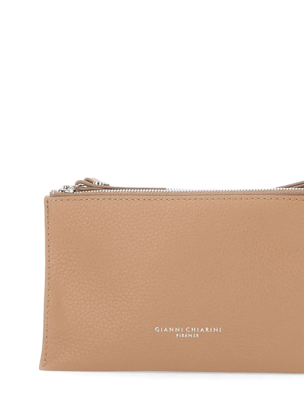 Lucille Zipped Grained Leather Shoulder Bag