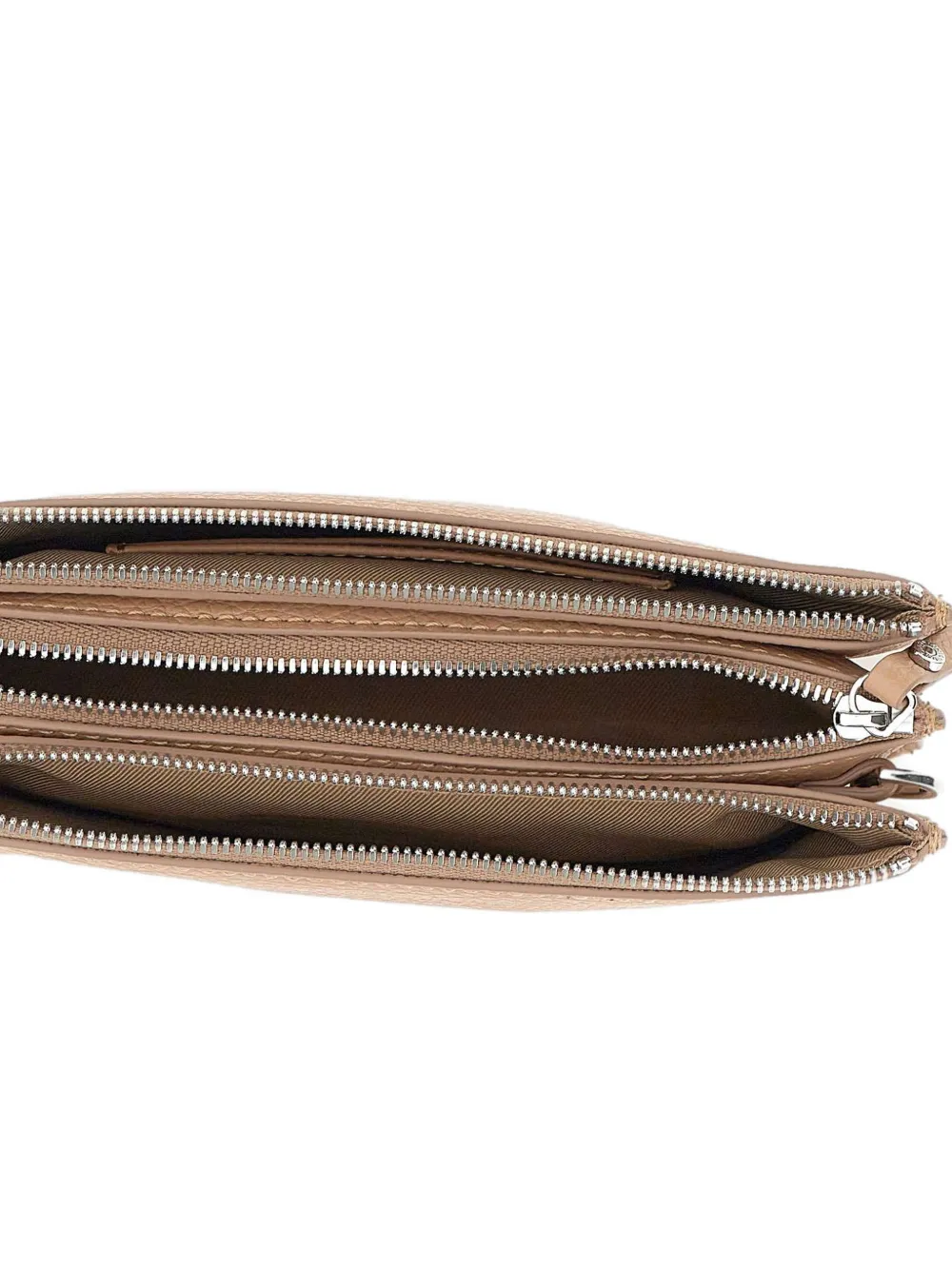 Lucille Zipped Grained Leather Shoulder Bag