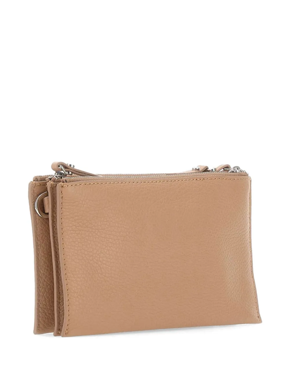 Lucille Zipped Grained Leather Shoulder Bag