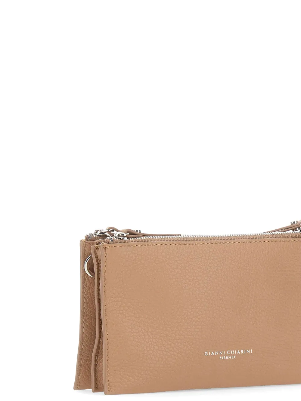 Lucille Zipped Grained Leather Shoulder Bag