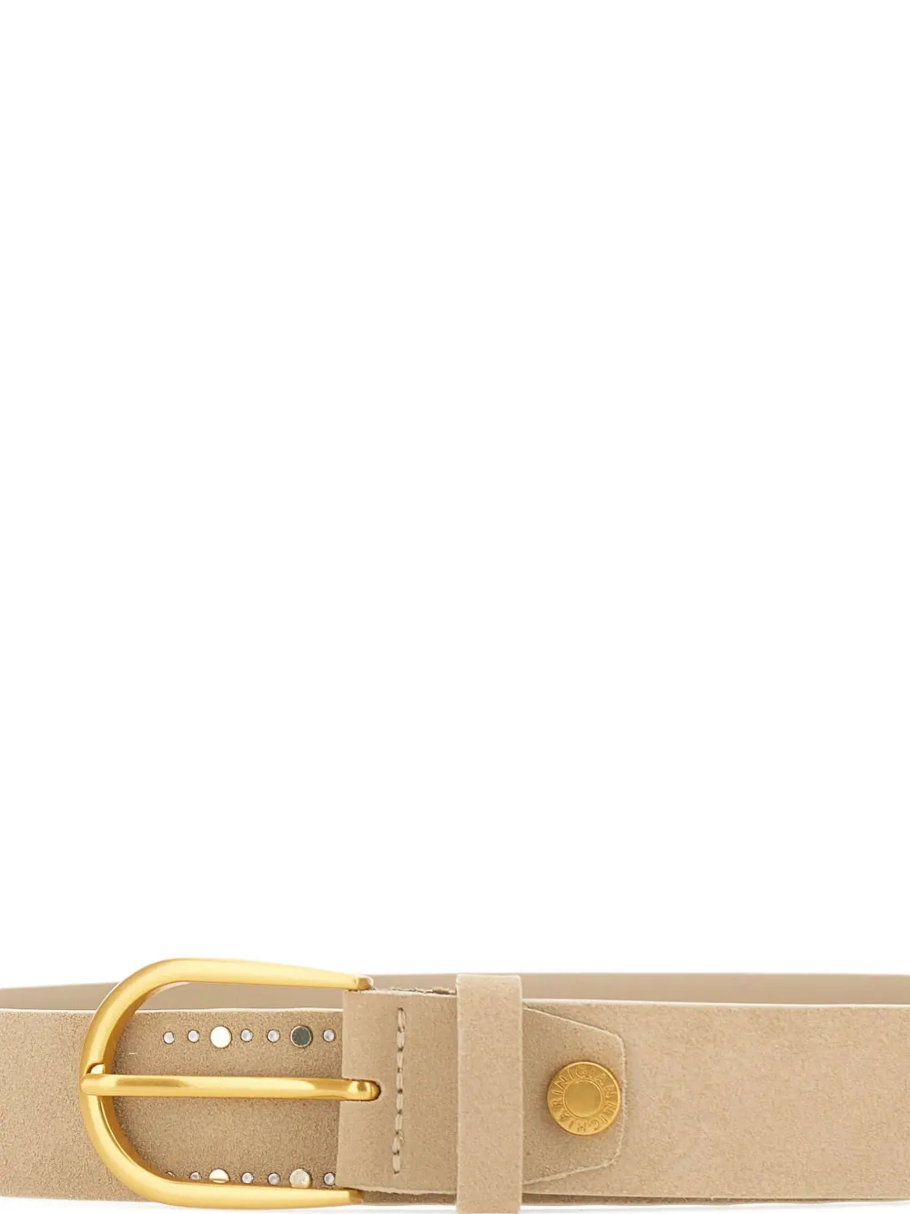  Gianni Chiarini Stud Embellished Buckle Belt - Neutrals 