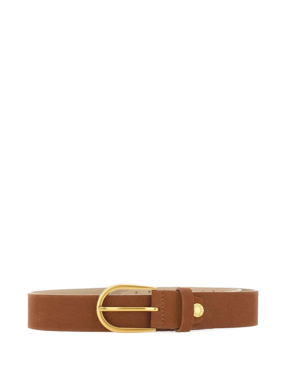 GIANNI CHIARINI studded round-buckle belt - Marrone