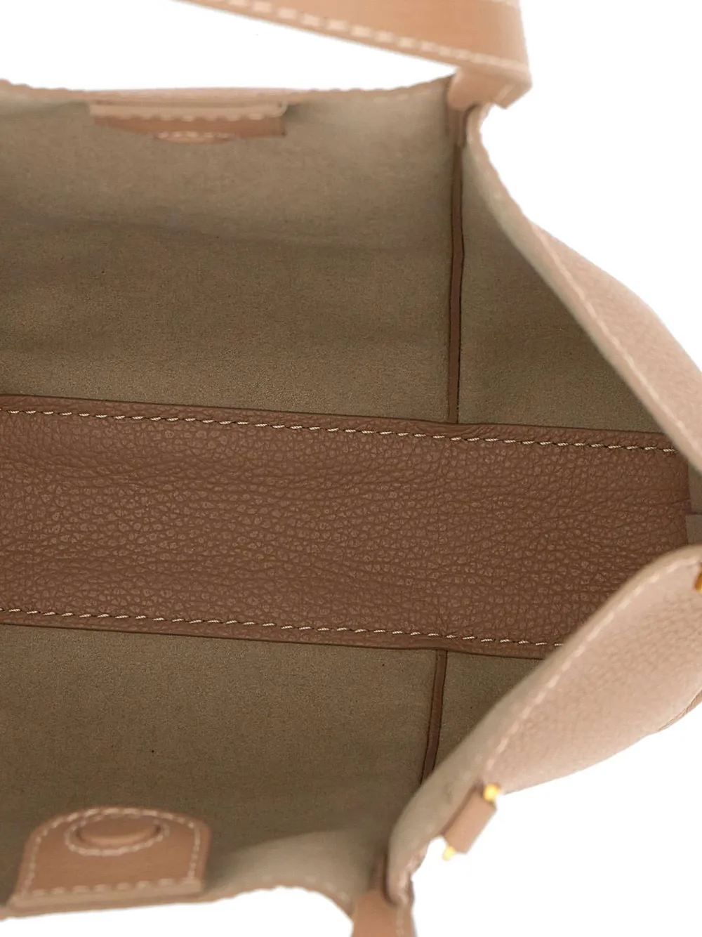 Zahara Ribbed Grained Leather Tote Bag