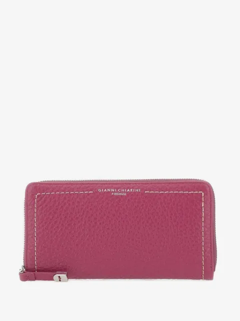 GIANNI CHIARINI portefeuille zippé en cuir grainé