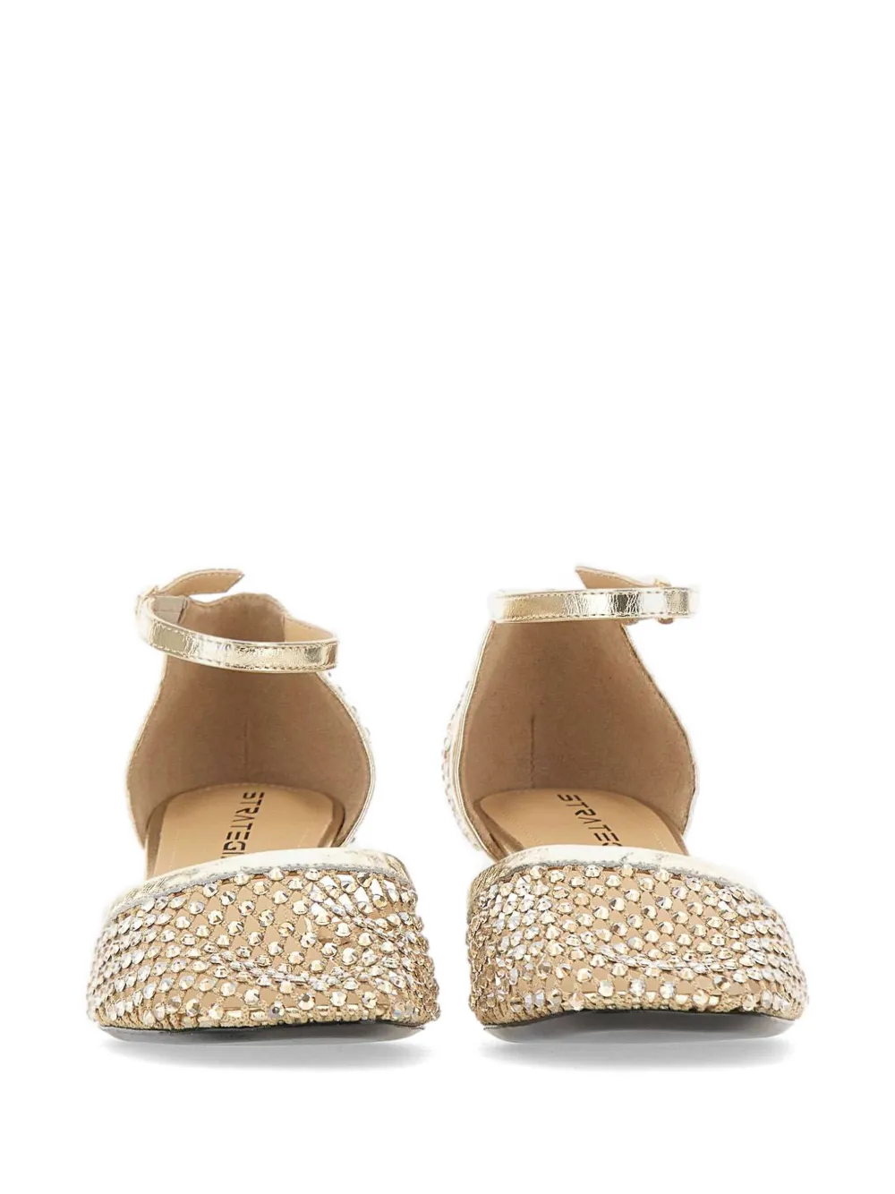 strategia shoes Shiny Décolleté rhinestone pumps Goud