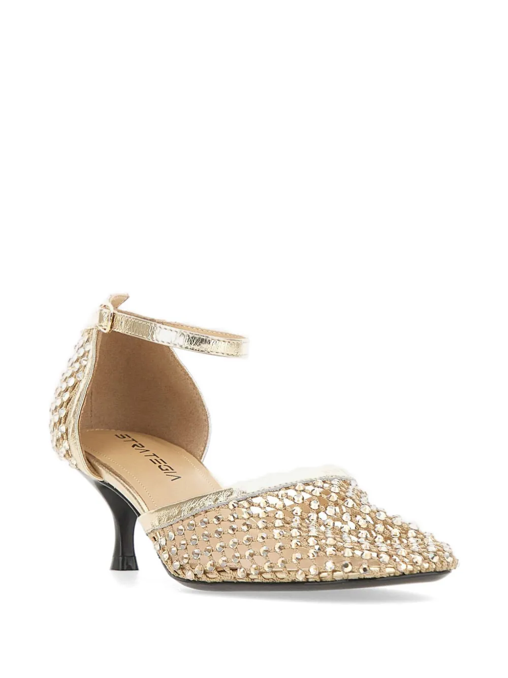 strategia shoes Shiny Décolleté rhinestone pumps Goud