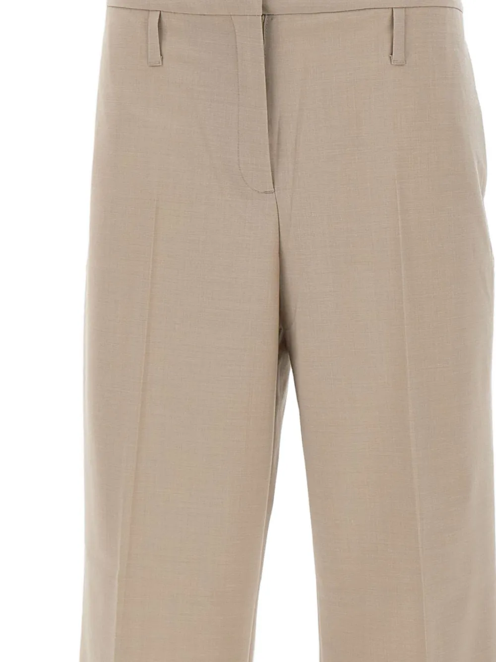 HERSKIND Ivano broek met wijde pijpen Beige