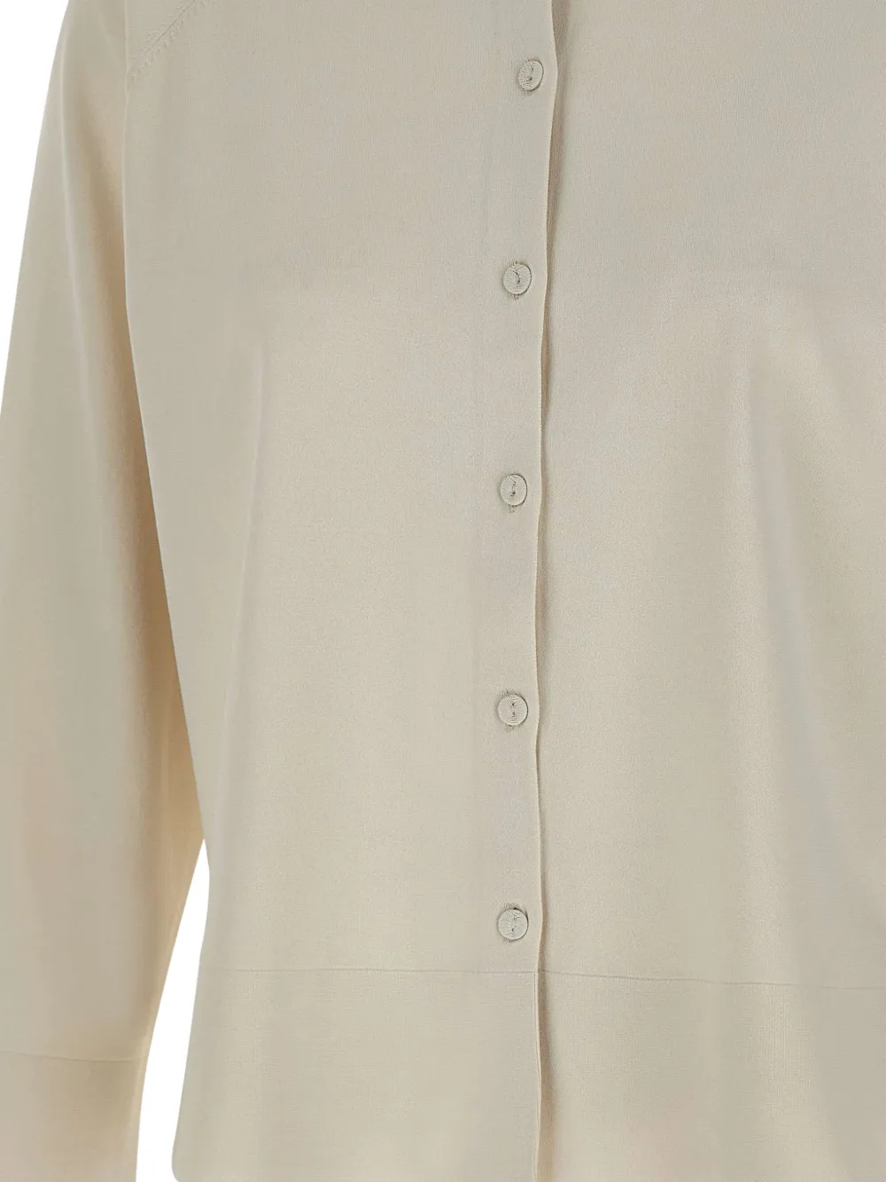 Ribbed-Trims Buttoned Cardigan