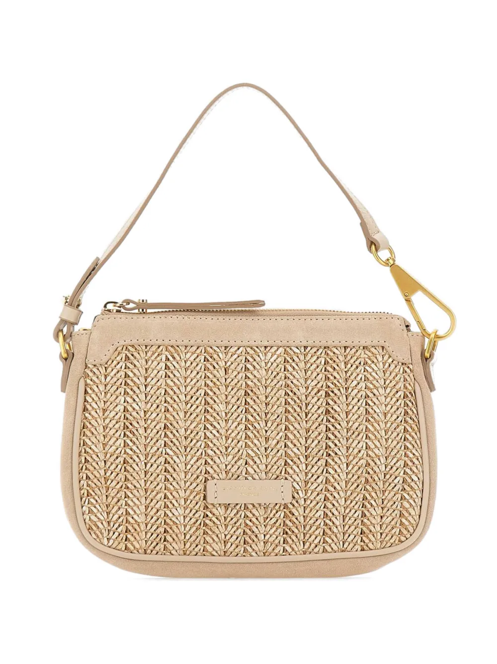 GIANNI CHIARINI Brooke interwoven shoulder bag - Toni neutri