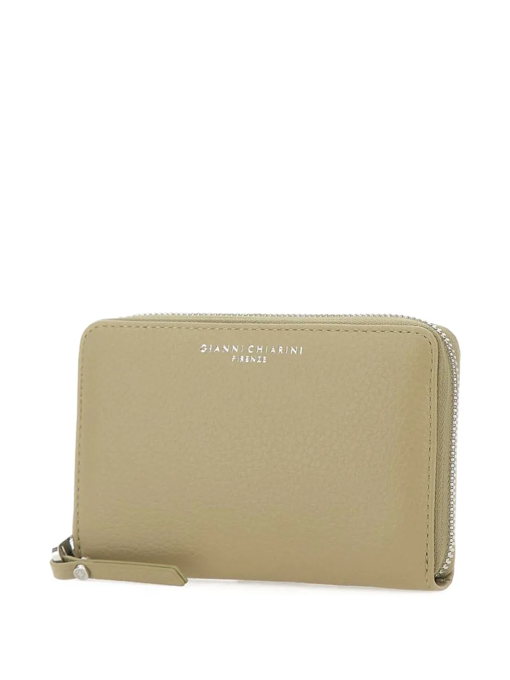  Gianni Chiarini Grain Pebbled Zip Wallet - Green 