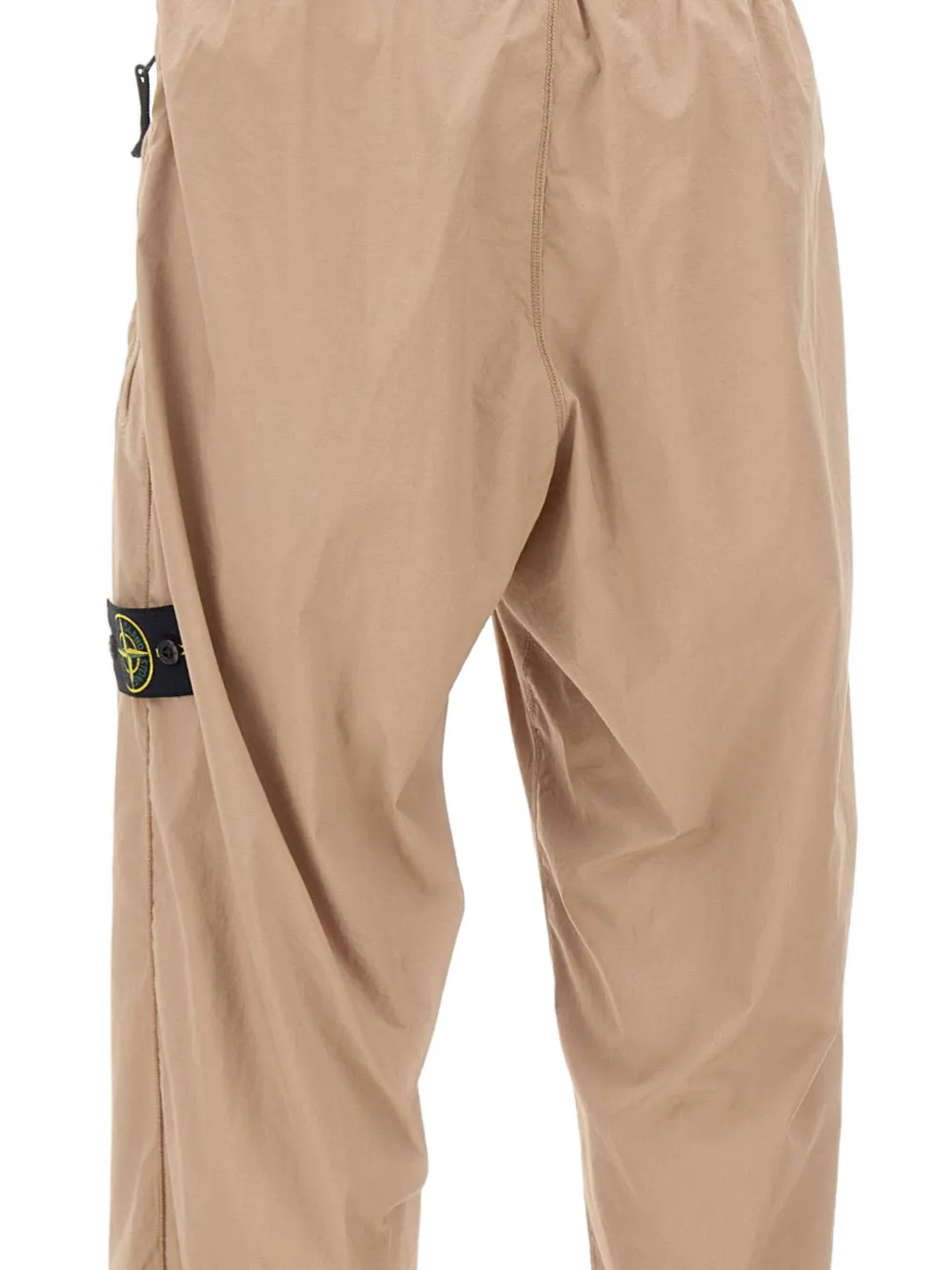 Stone Island 3100049 'Paracadute' stretch-katoenen tela joggingbroek Beige