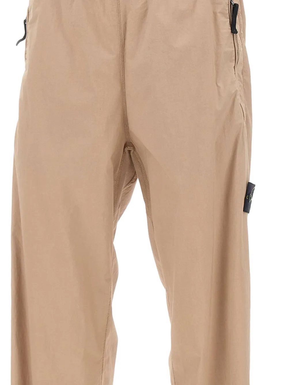 Stone Island 3100049 'Paracadute' stretch-katoenen tela joggingbroek Beige