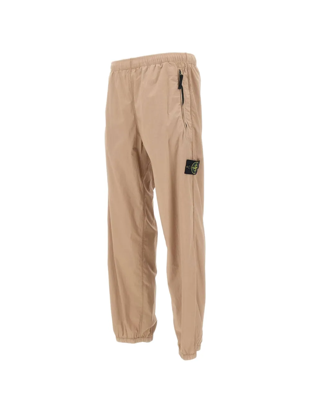 Stone Island 3100049 'Paracadute' stretch-katoenen tela joggingbroek Beige