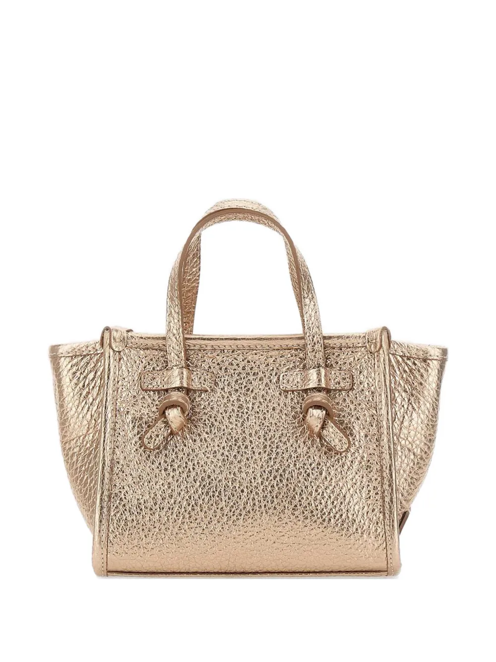 MARCELLA CLUB grained top handle tote bag - Oro