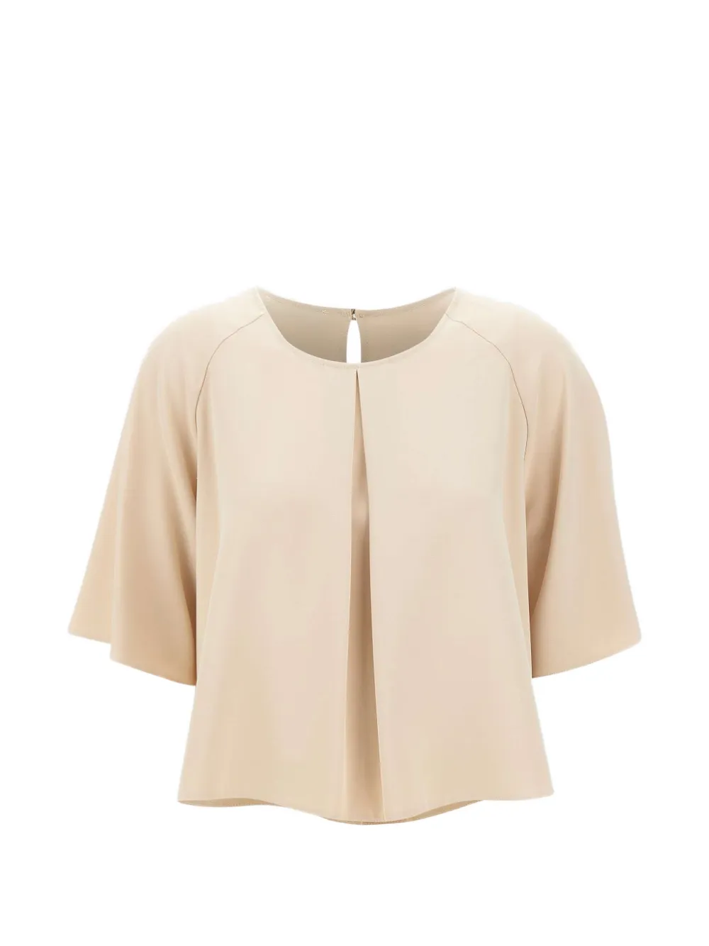 kaos pleat-detail blouse - Toni neutri