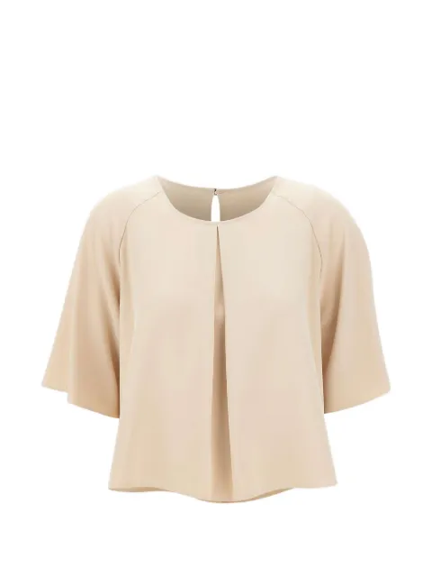 kaos pleat-detail blouse