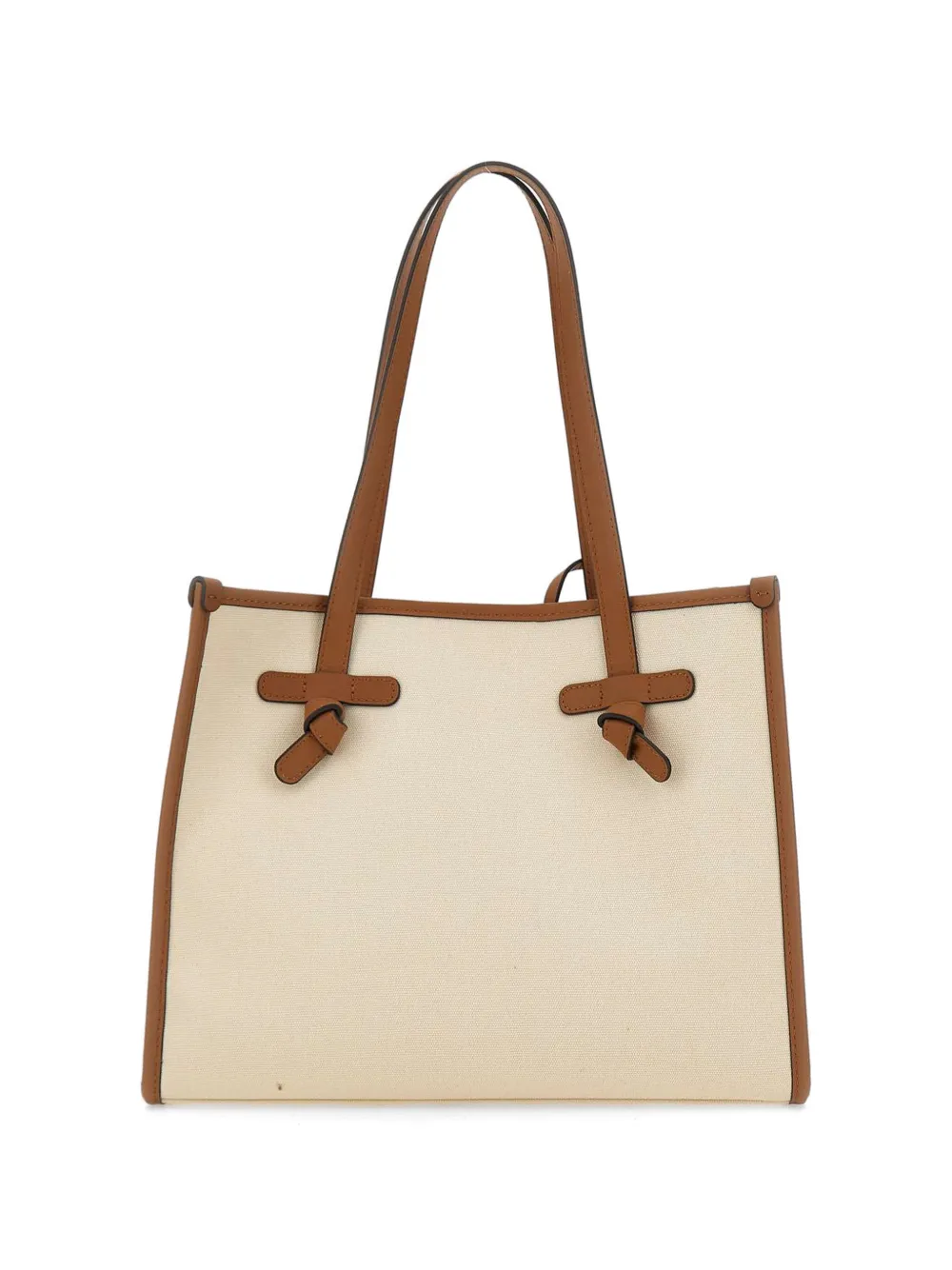 GIANNI CHIARINI Miss Marcella 32 leather-trim shoulder bag - Toni neutri