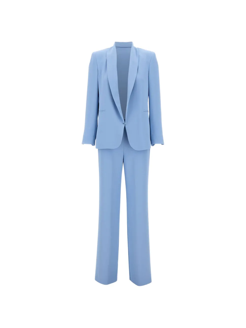 kaos lapel cuff suit - Blu