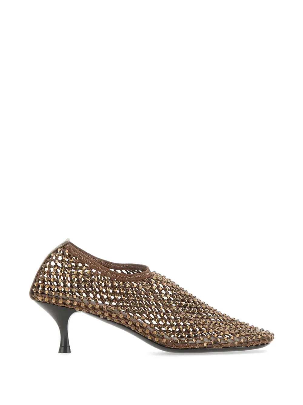 strategia shoes Jewel All Over Strass T-strap pumps - Marrone