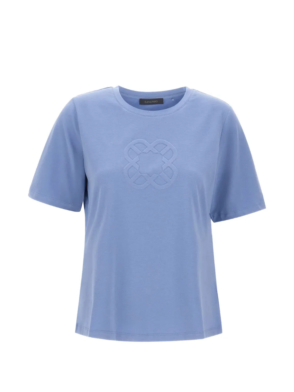 ELENA MIRO` embossed logo T-shirt - Blu