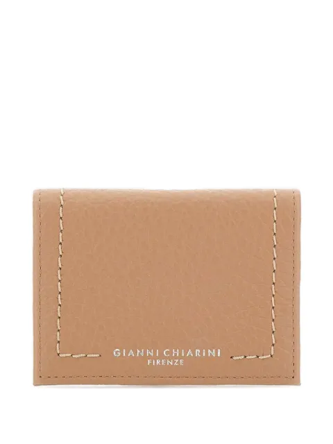 GIANNI CHIARINI Portacarte Bubble con cuciture a contrasto