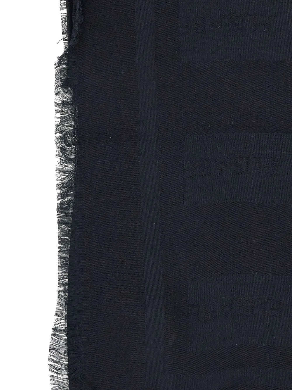  Elisabetta Franchi Fringed-edges Scarf - Black 