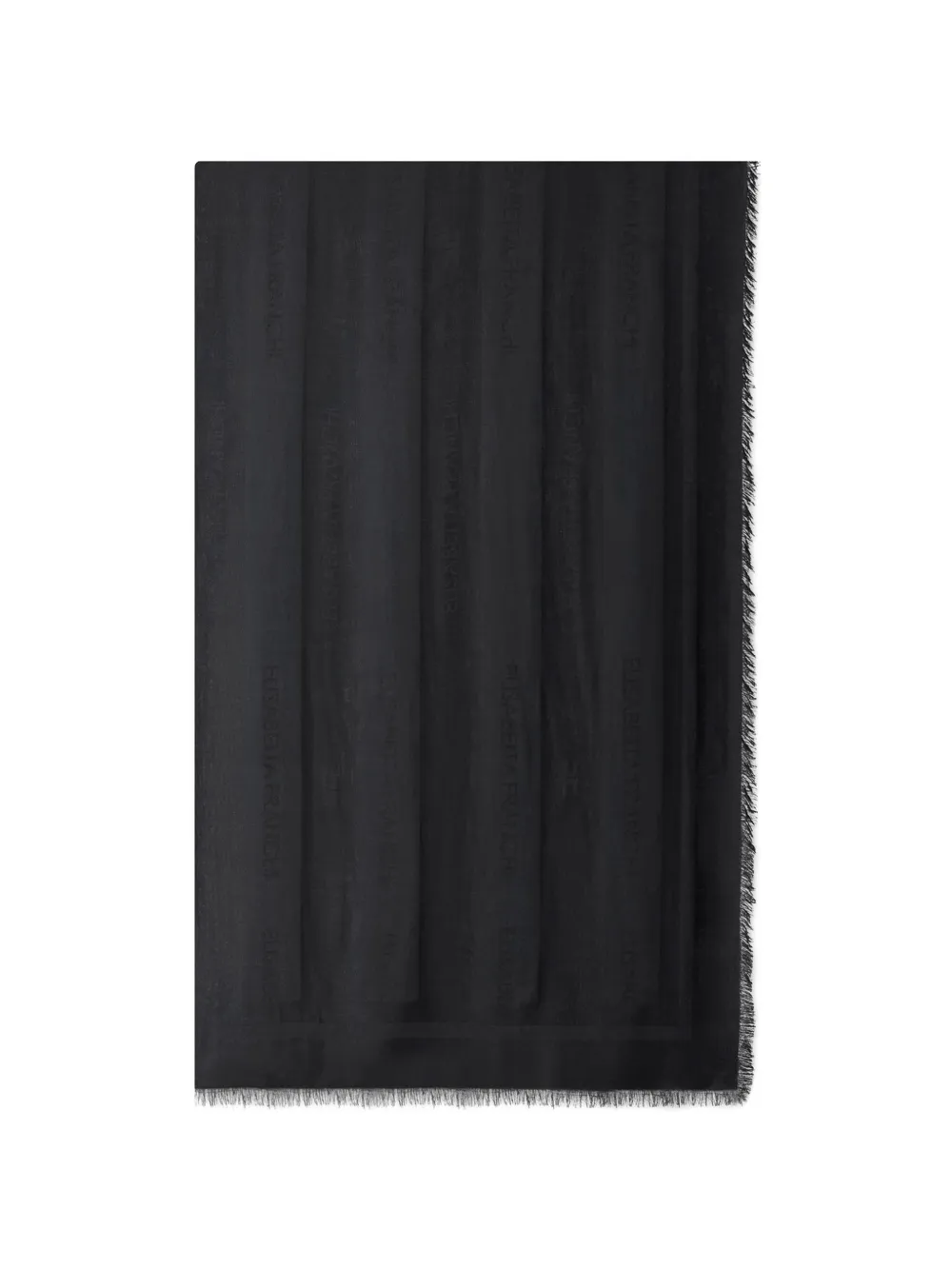 Elisabetta Franchi fringed-edges scarf - Nero