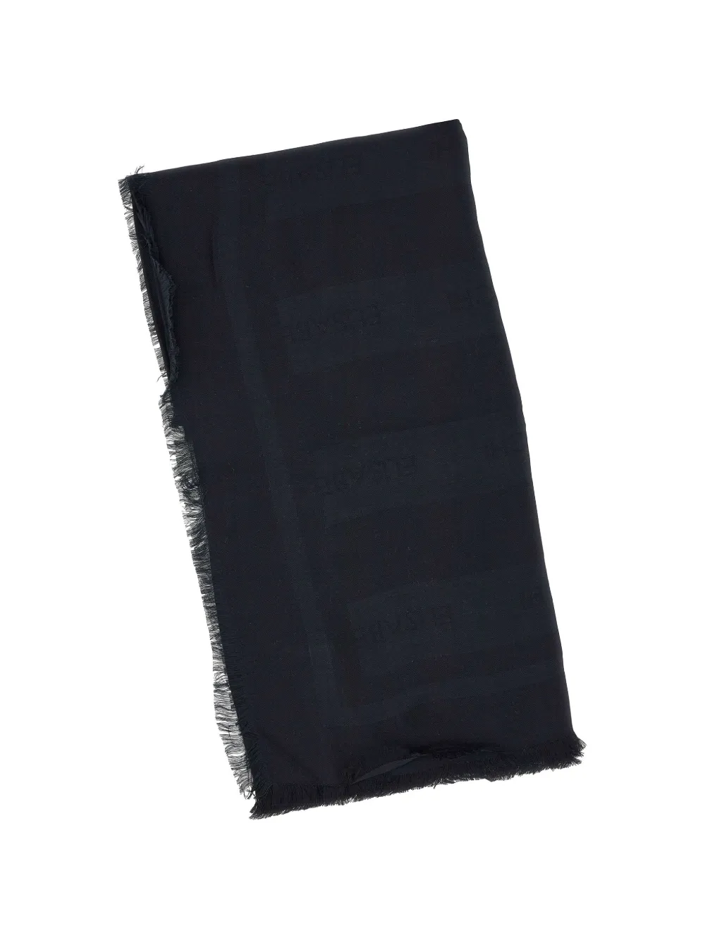  Elisabetta Franchi Fringed-edges Scarf - Black 