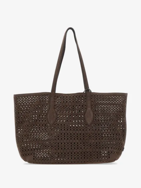 GIANNI CHIARINI 매쉬업 레이저 컷 더블 핸들 숄더 백