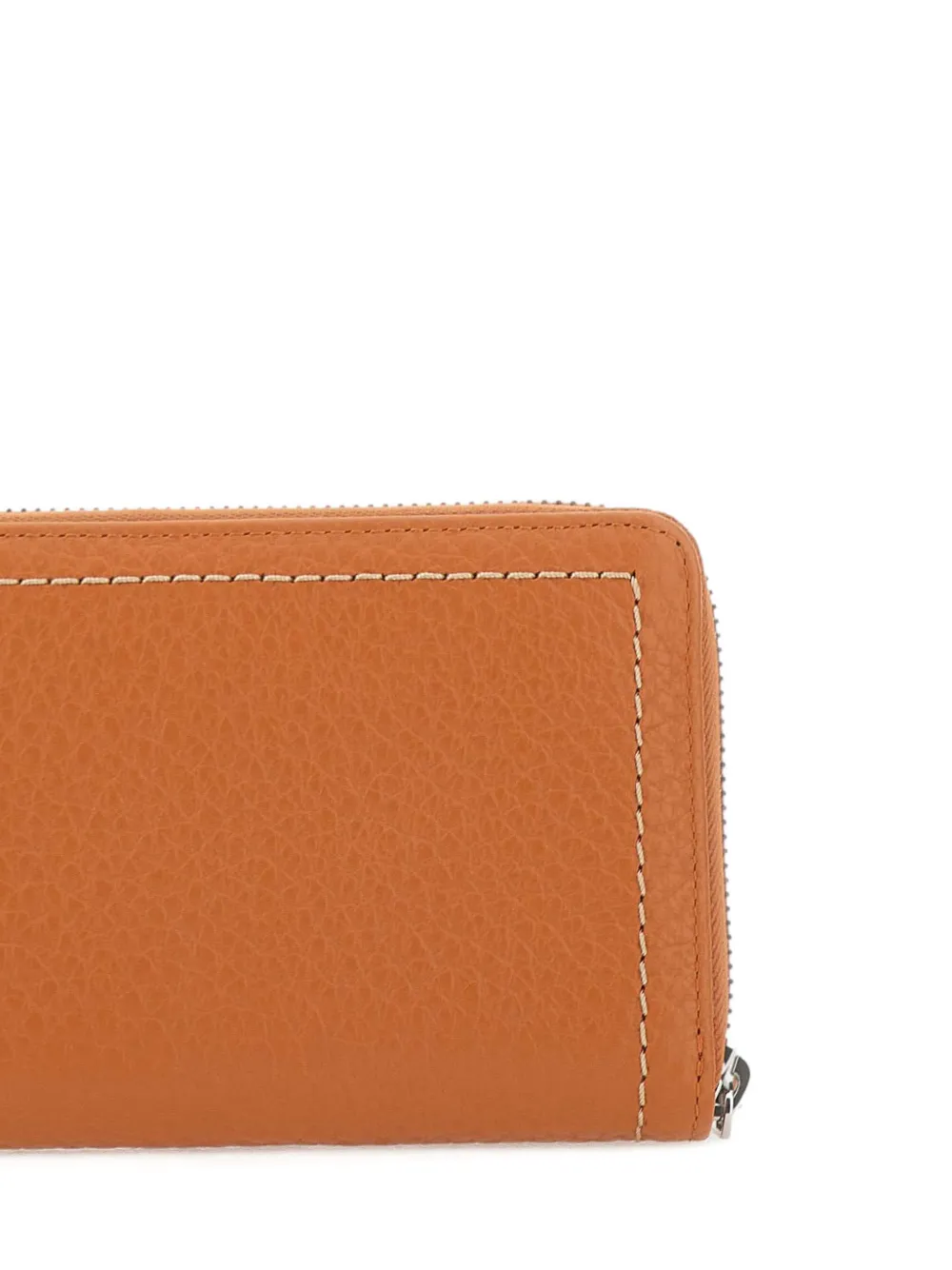 GIANNI CHIARINI Bubble portemonnee van bewerkt leer Oranje