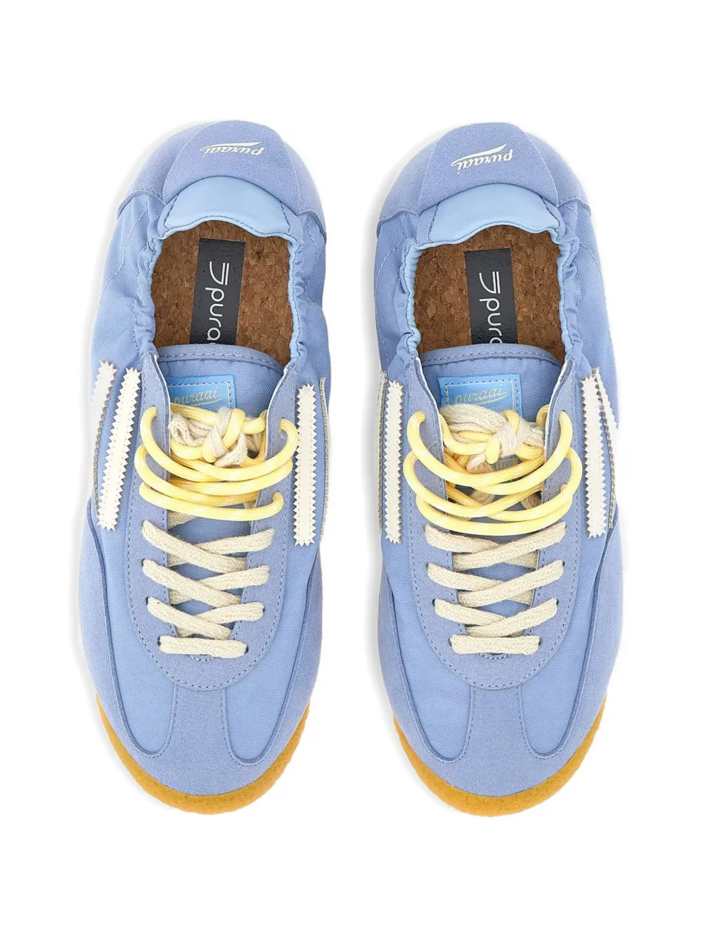 Puraai Panther lace-up sneakers Blauw