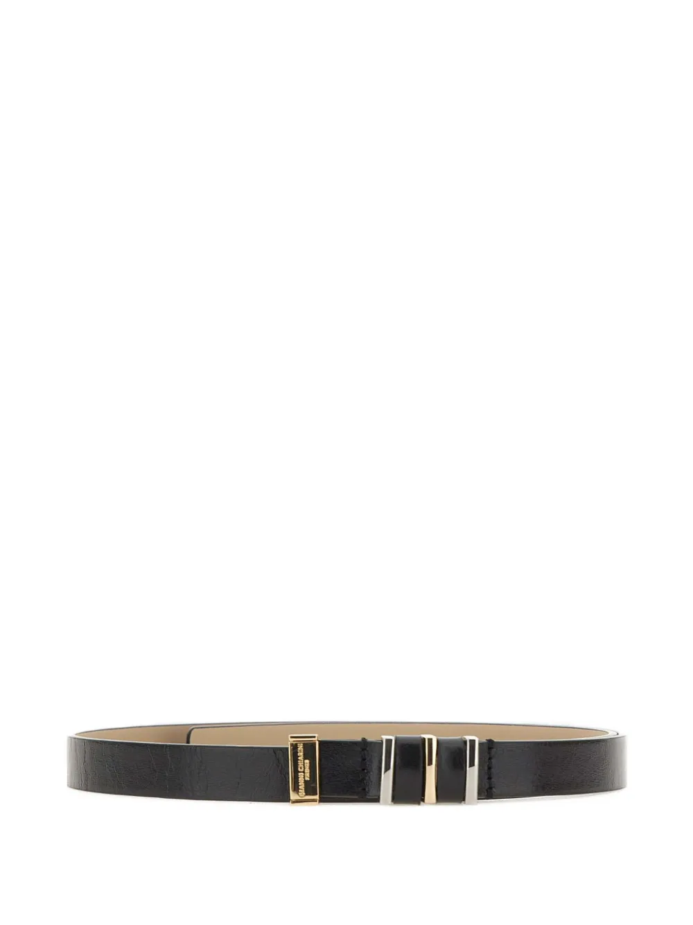 GIANNI CHIARINI metal-detail leather belt - Nero