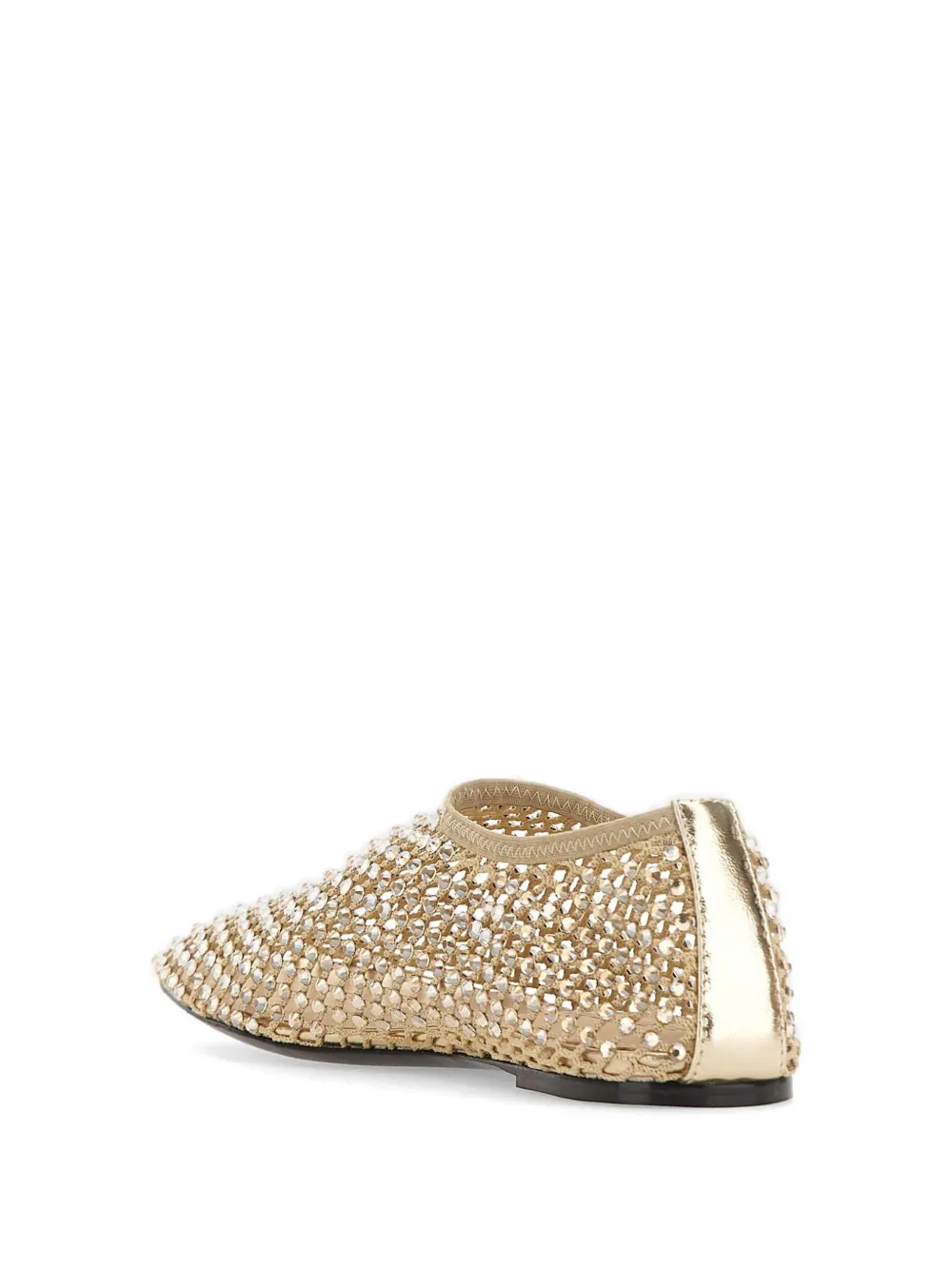 strategia shoes Bijoux rhinestone ballet flats Beige