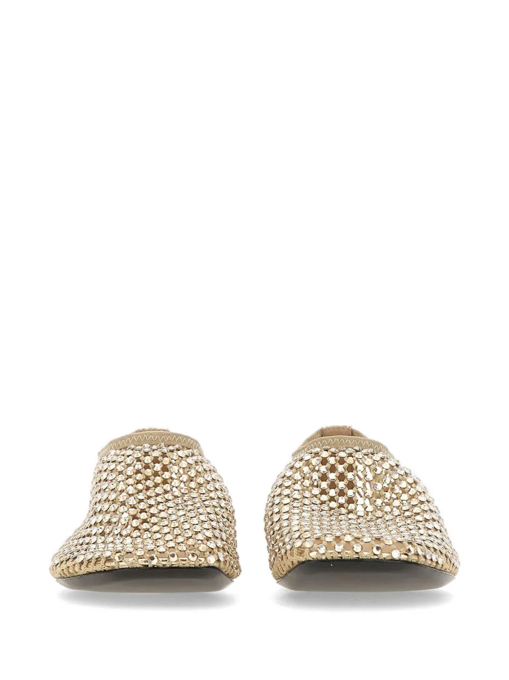 strategia shoes Bijoux rhinestone ballet flats Beige