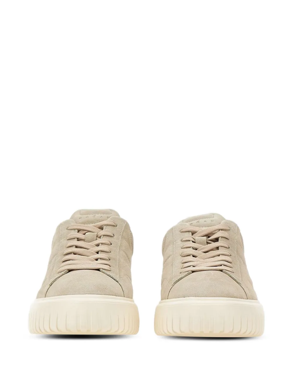 Hogan H-Stripes sneakers met vlakken Beige