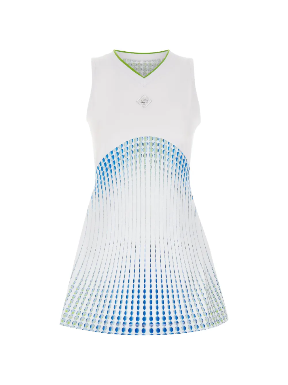 Casablanca x Martin Naumann logo-detail mini dress - Bianco