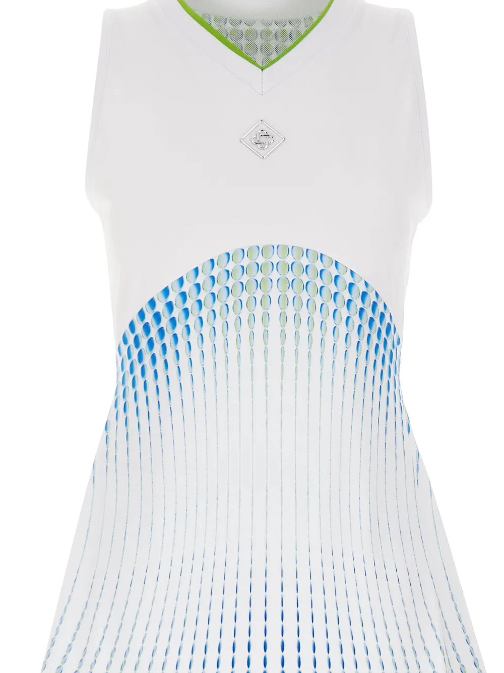 Casablanca x Martin Naumann mini-jurk met logodetail Wit