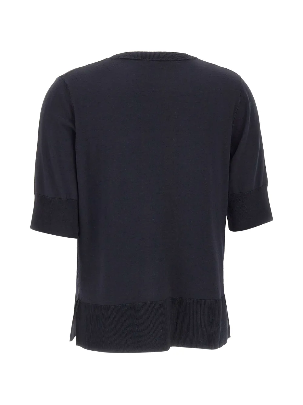  Elena Miro` Short-sleeve Sweater - Black 