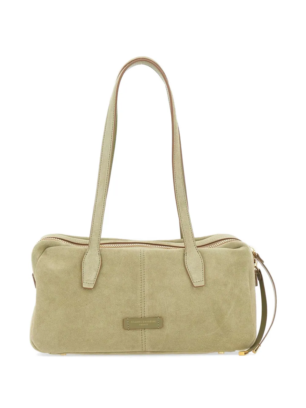 GIANNI CHIARINI Aryna suede shoulder bag - Verde