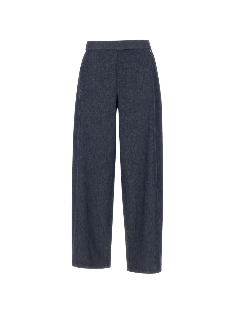 ELENA MIRO` elasticated wide-leg trousers - Blu