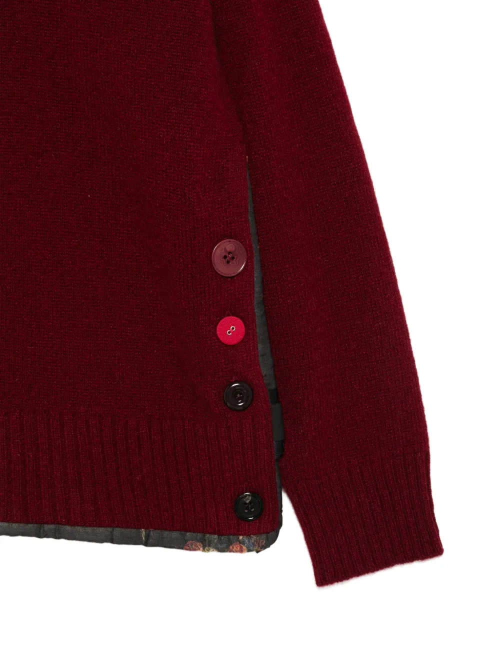  Undercover Button-detail Sweater - Red 