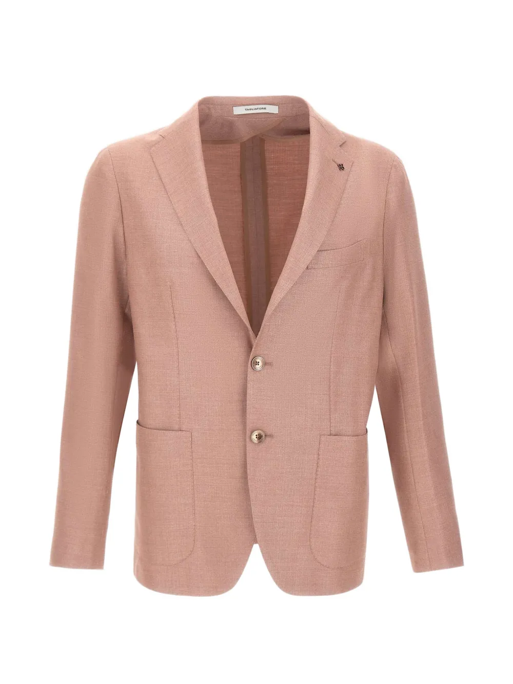 Tagliatore patch pocket single-breasted blazer - Pink