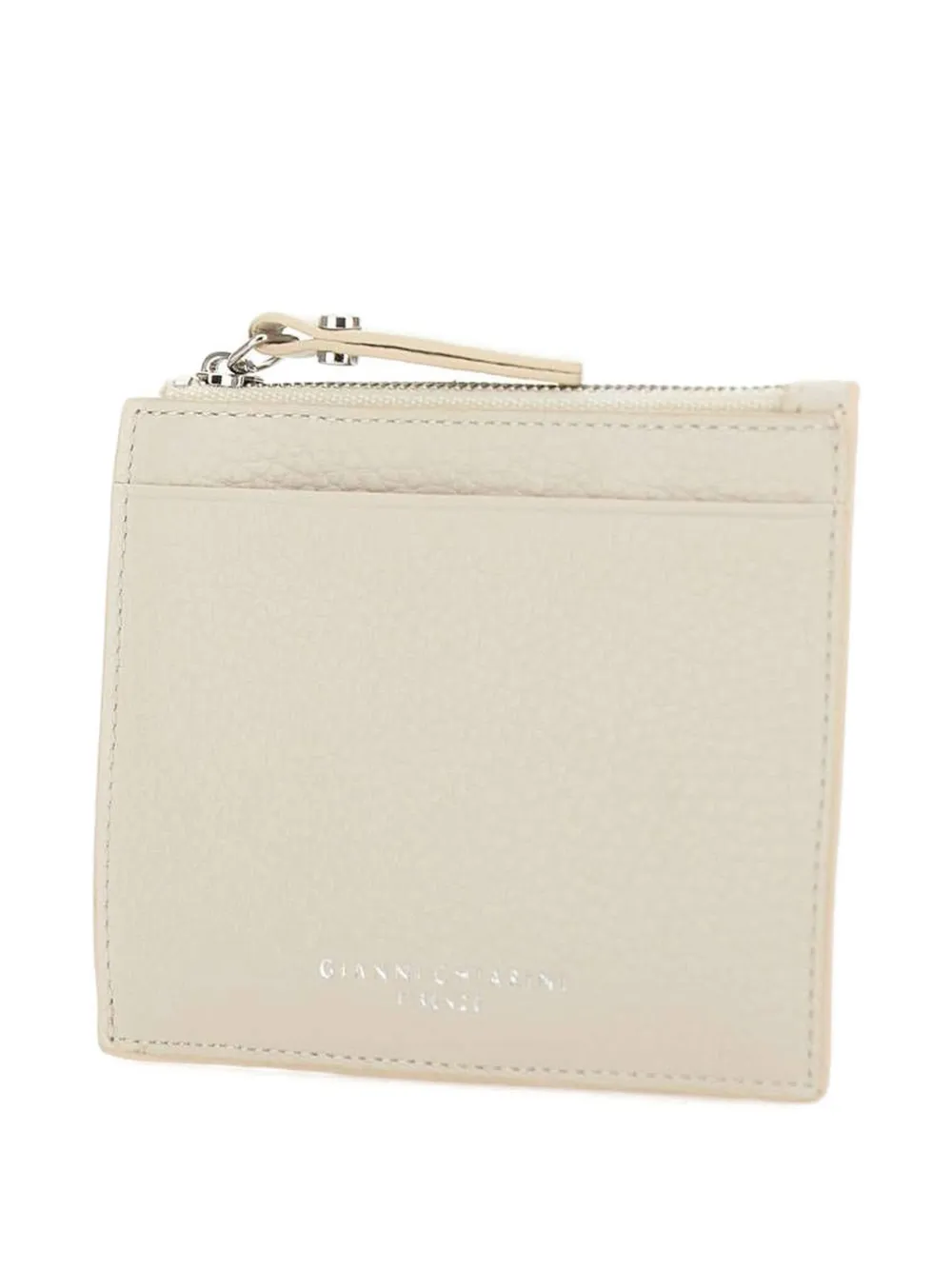  Gianni Chiarini Pebbled Zip Wallet - White 